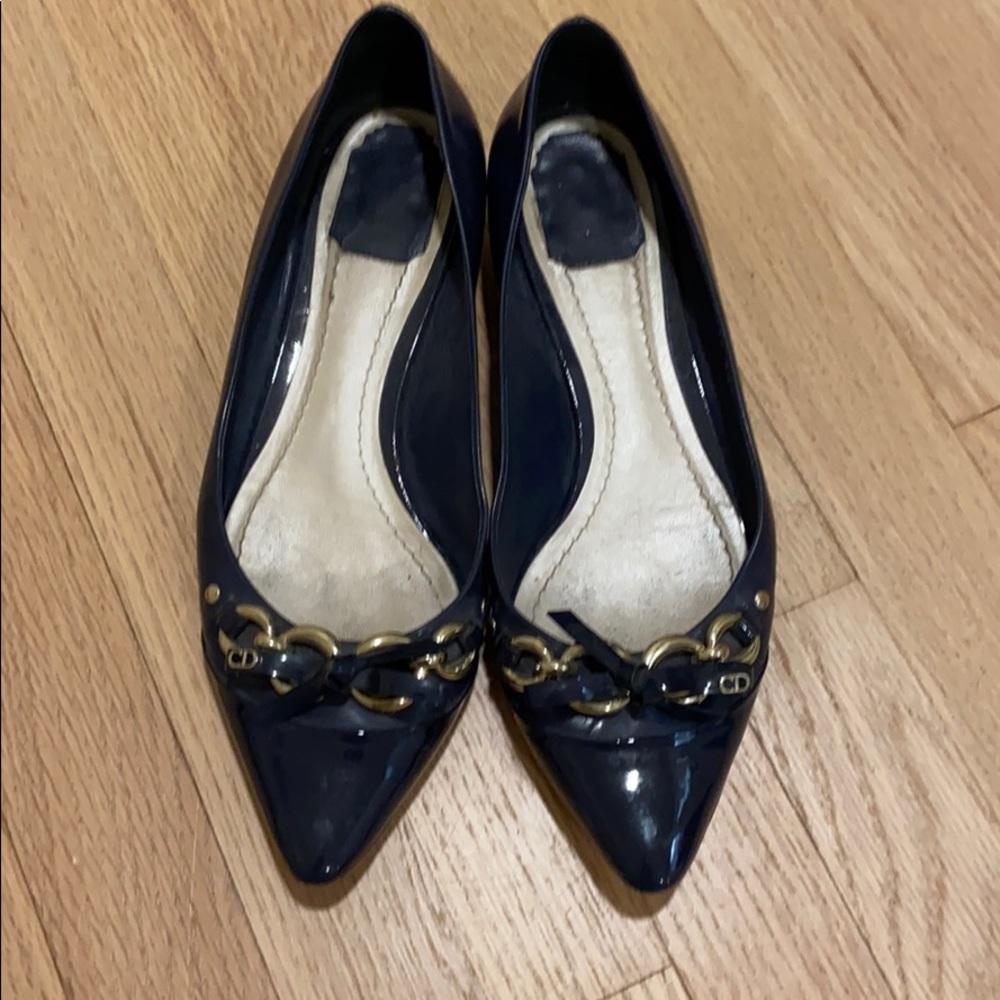 Authentic Dior navy flats